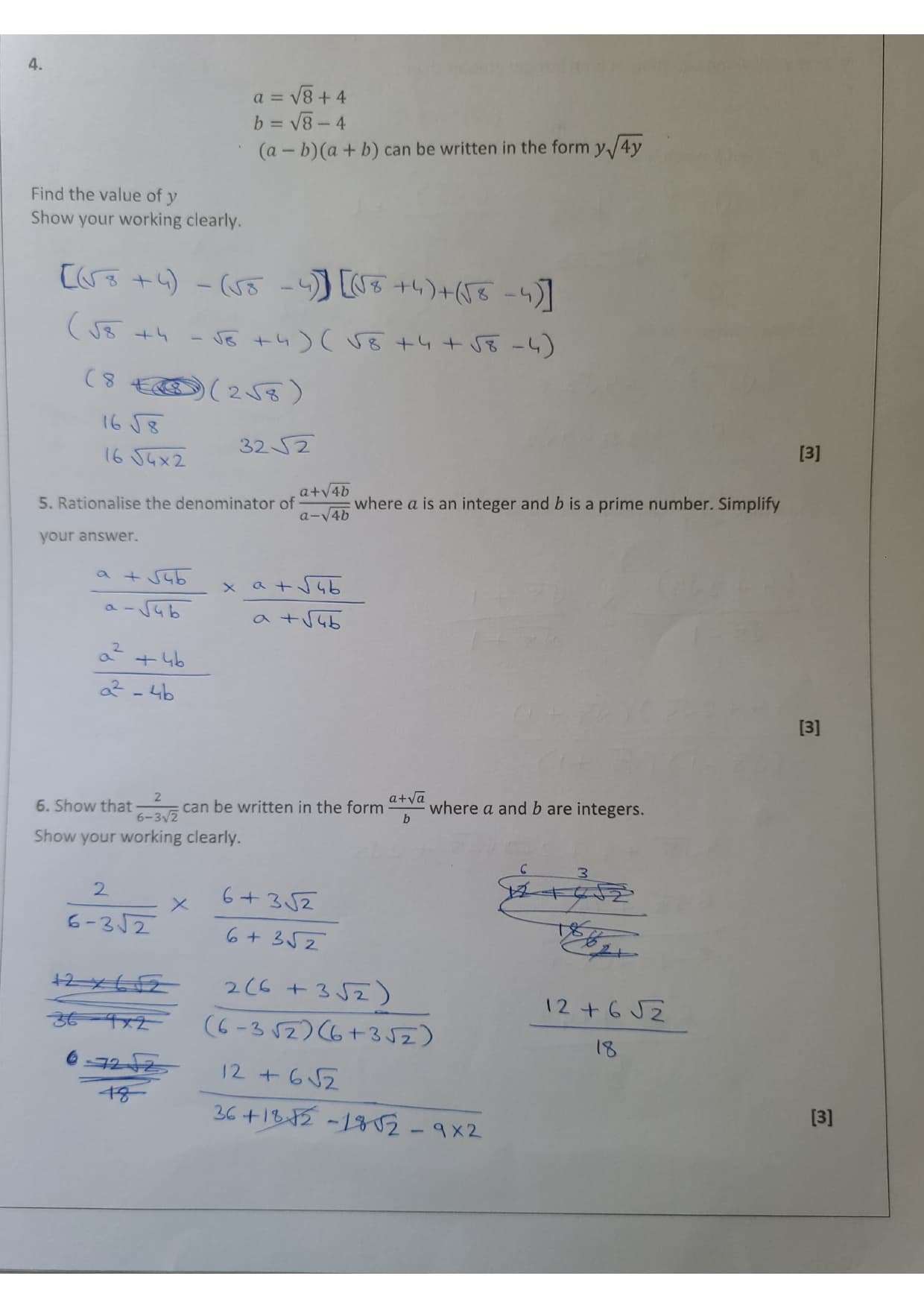 Combined with mark scheme — example answer sheet 2